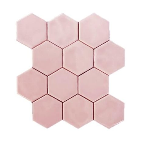 Grandeur Hexagonel wandtegel 28x30cm - rose