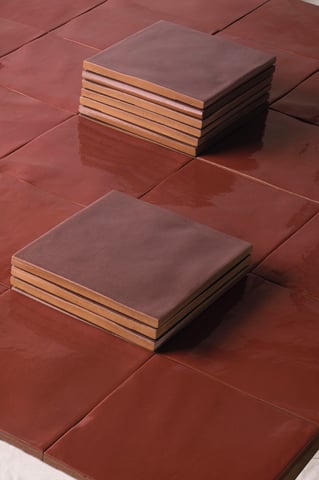 Iris Bottega wandtegel 15x15cm - TerreLucide - mattone