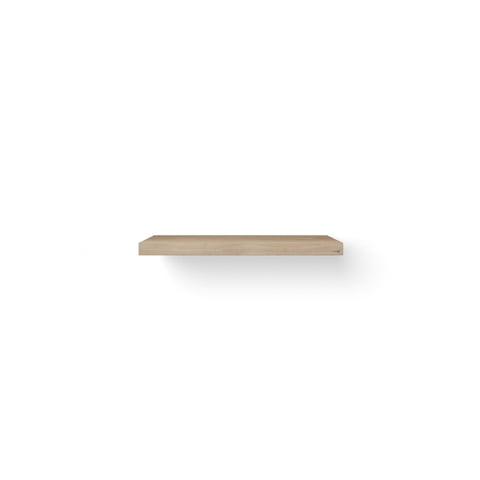 Looox Wooden Base Shelf Solo wastafelblad 100x46cm - zwarte ophanging - old grey