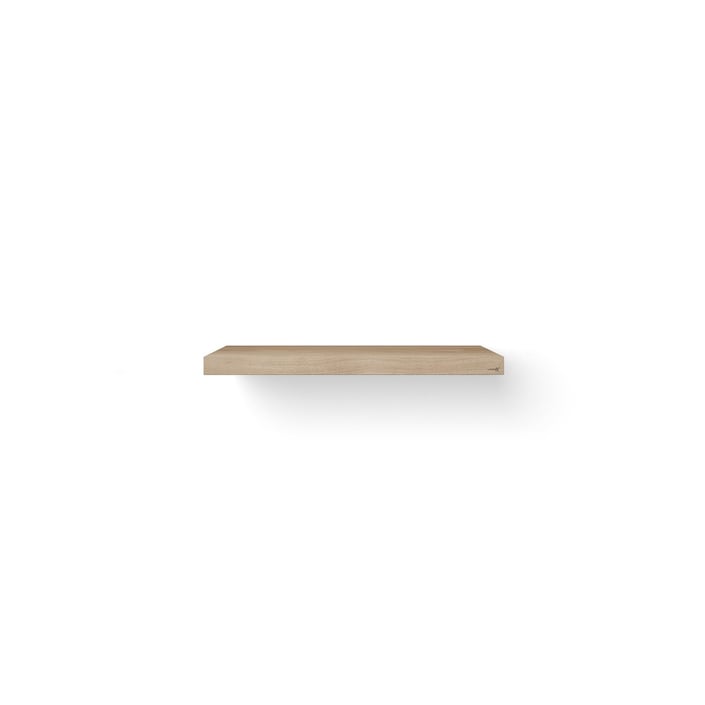 Looox Wooden Base Shelf Solo wastafelblad 100x46cm - zwarte ophanging - old grey