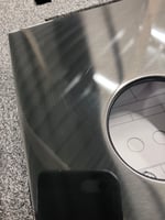 TWEEDEKANS - Regn afbouwdeel voor thermostaat met 2-weg stop/omstel - rechthoek - gun metal black pvd