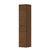 Ink hoge kast 169x35cm - houten keerlijst - 2 deuren - links/rechts - front vlak - warm walnoot