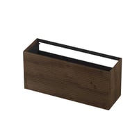 Ink onderkast 140x45cm - push to open - 2 lades - horizontaal gefreesd - fineer chocolate