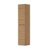 Ink hoge kast 169x35cm - houten keerlijst - 2 deuren - links/rechts - front vlak - blank eiken