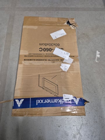 Tweedekans - Alvoro Harmony opbouwnis 30x60cm voor douchewand - geborsteld RVS