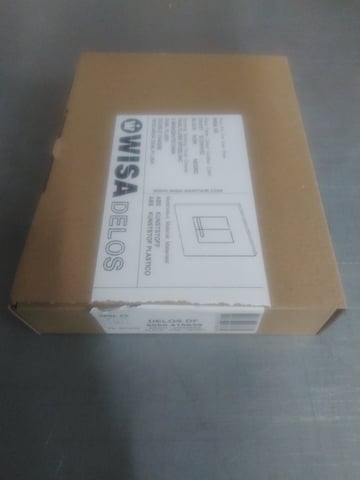 TWEEDEKANS - Wisa XS/XF Delos bedieningsplaat dualflush - zwart